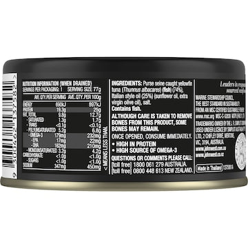 John West Yellowfin Tuna In Italian Style Oil 90g