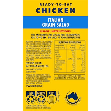 Sirena Chicken Italian Grain Salad 190g