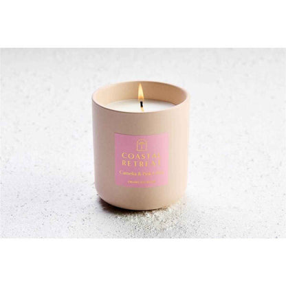 Coastal Retreat Soy Blend Luxury Candle Camelia & Pink Lotus 250g