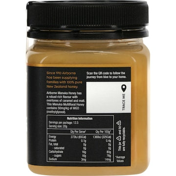 Airborne Manuka Honey Jar MGO 50+ 250g
