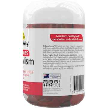 Nature's Way Adult Vita Gummies Metabolism + Energy 70 pack