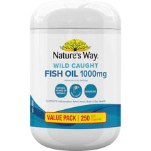 Nature's Way Wild Caught Fish Oil 1000mg Soft Capsules 250 pack