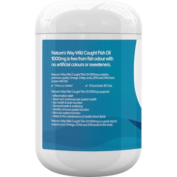 Nature's Way Wild Caught Fish Oil 1000mg Soft Capsules 250 pack