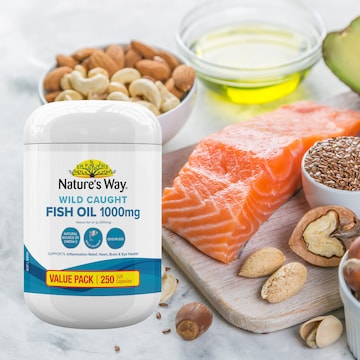 Nature's Way Wild Caught Fish Oil 1000mg Soft Capsules 250 pack