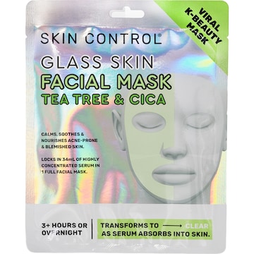 Skin Control Glass Skin Facial Mask Tea Tree & Cica each