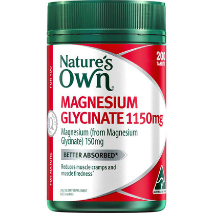 Nature's Own Magnesium Glycinate 1150mg Tablets 200 pack