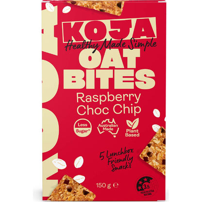 Koja Oat Bites Raspberry Choc Chip 150g