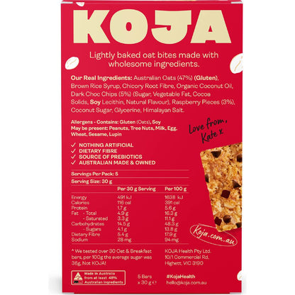 Koja Oat Bites Raspberry Choc Chip 150g