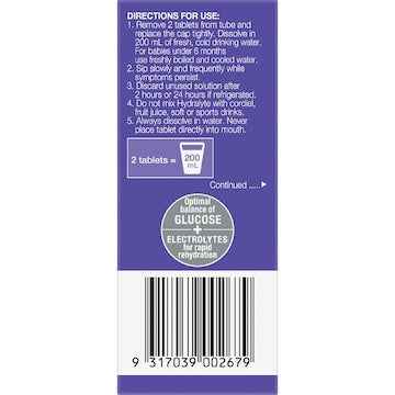 Hydralyte Effervescent Electrolyte Tablets Passionfruit Punch 10 pack