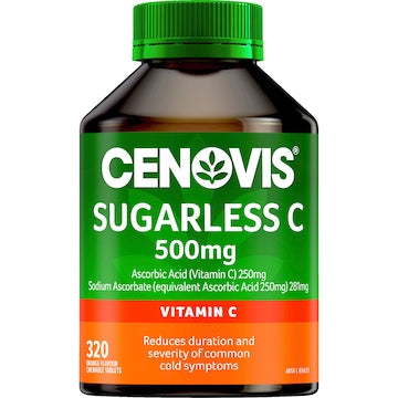 Cenovis Sugarless Vitamin C Chewable Tablets For Immune Support 320 pack