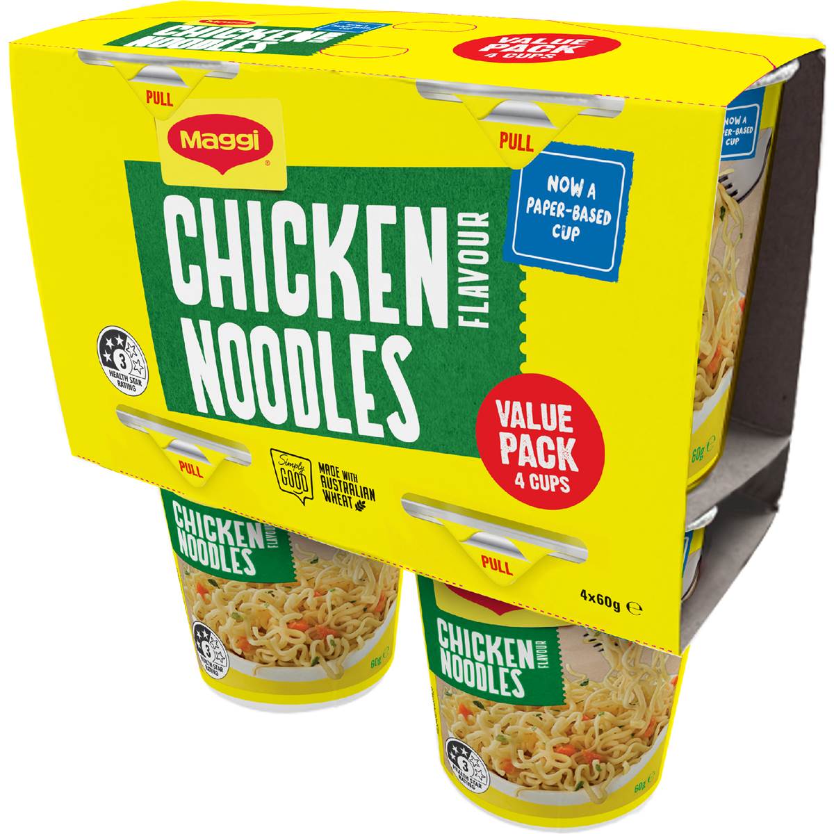 Maggi Chicken Noodle Cups Value 4 pack