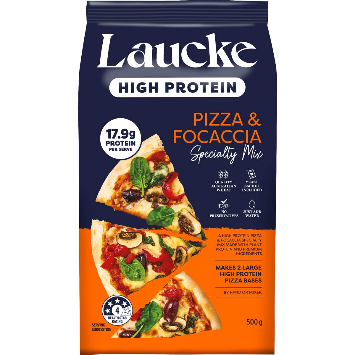 Laucke High Protein Pizza & Focaccia Specialty Mix 500g
