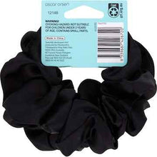Oscar Orsen Satin Scrunchies Black 2 pack