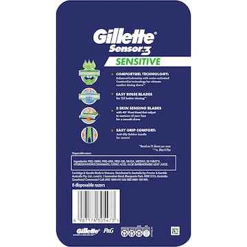 Gillette Sensor3 Sensitive Disposable Razors 8 pack