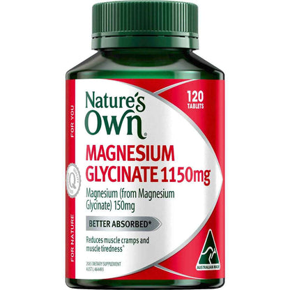 Nature's Own Magnesium Glycinate Tablets 120 pack
