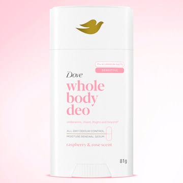 Dove Women Whole Body Deodorant Stick Raspberry Rose 81g