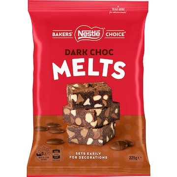 Nestle Bakers Choice Melts Dark Chocolate 225g