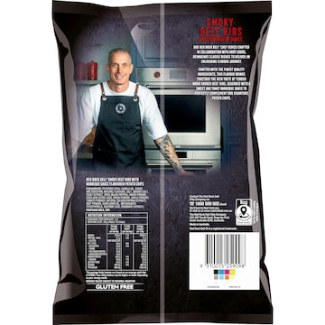 Red Rock Deli Chef Series Potato Chips Smoky Beef Ribs With BBQ Sauce 150g