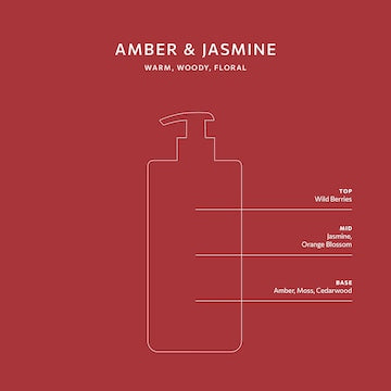 Soma Body Wash Amber & Jasmine 750mL