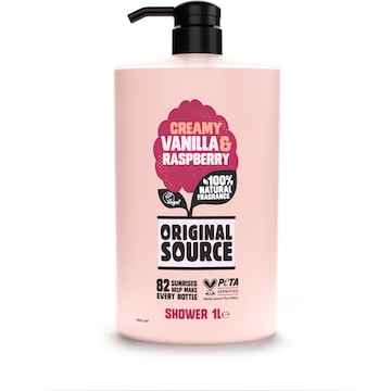Original Source Shower Gel Creamy Vanilla & Raspberry 1L