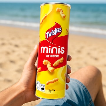 Twisties Minis Cheese Flavoured Snacks 115g
