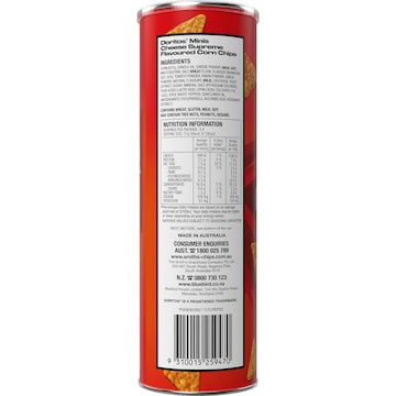 Doritos Minis Cheese Supreme Flavoured Corn Chips 120g