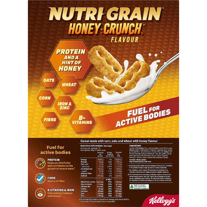 Kellogg's Nutri Grain Honey Crunch Breakfast Cereal 435g