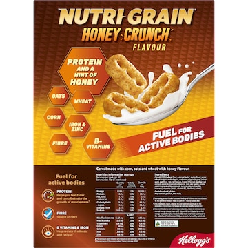 Kellogg's Nutri Grain Honey Crunch Breakfast Cereal 435g