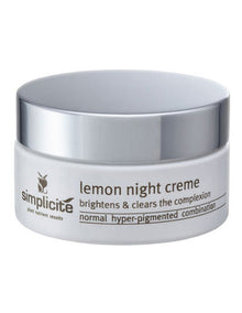Lemon Night Creme  All Skin Types