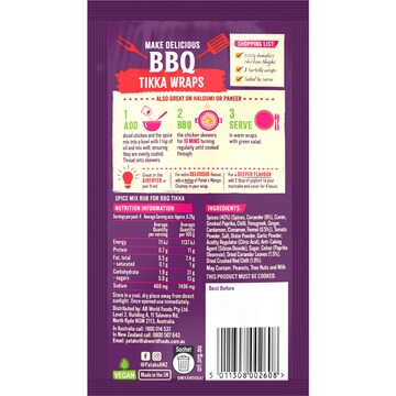 Patak's BBQ Spice Mix Rub Tikka 25g