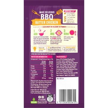 Patak's BBQ Spice Mix Rub Butter Chicken 25g