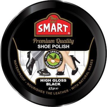 Smart Shoe Polish High Gloss Black 65g