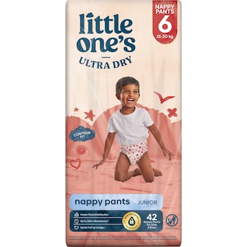 Little One's Nappy Pants Size 6 Junior (15-20Kg) 42 pack