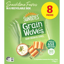 Sunbites Grain Waves Wholegrain Chips Kids' Lunchbox Multipack 8 pack