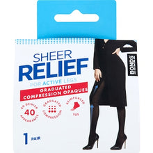 Bonds Sheer Relief Compression Hosiery 40 Denier Size Ave/T each