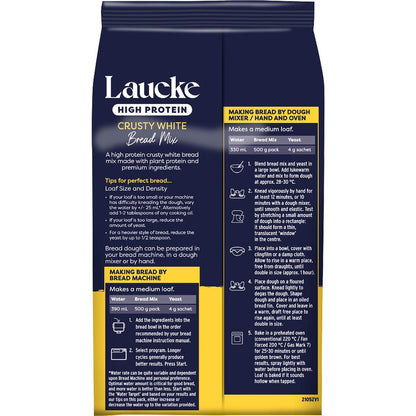 Laucke High Protein Crusty White Bread Mix 500g