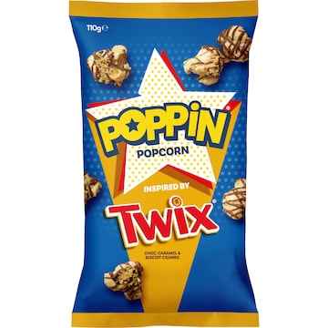 Poppin Ready To Eat Popcorn Twix 110g