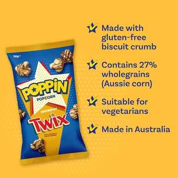 Poppin Ready To Eat Popcorn Twix 110g