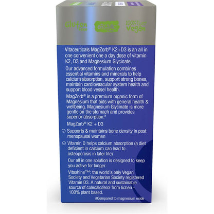 Vitaceuticals Magzorb K2 + D3 Bone Health Capsules 60 pack