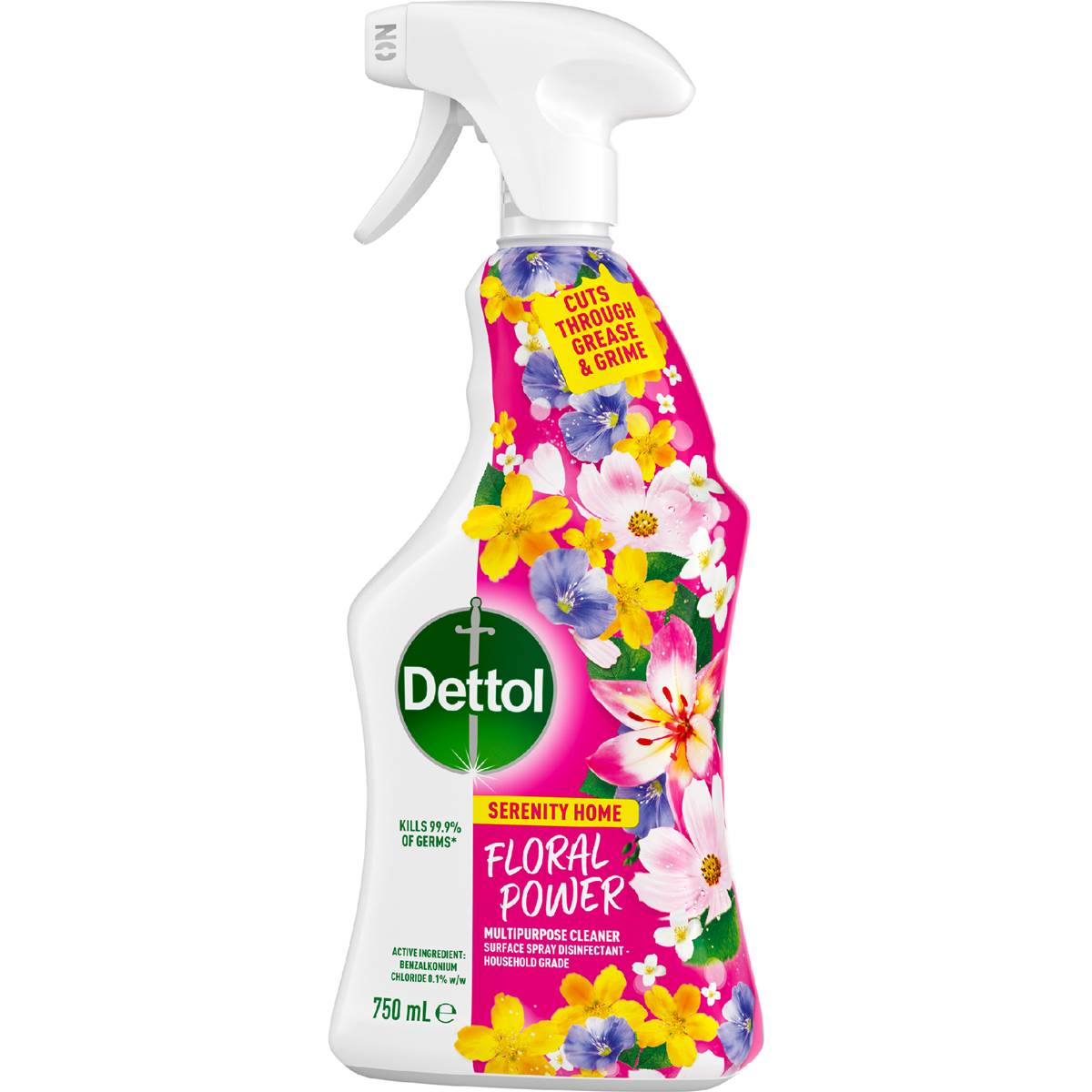 Dettol Serenity Home Multipurpose Spray Floral Power 750mL