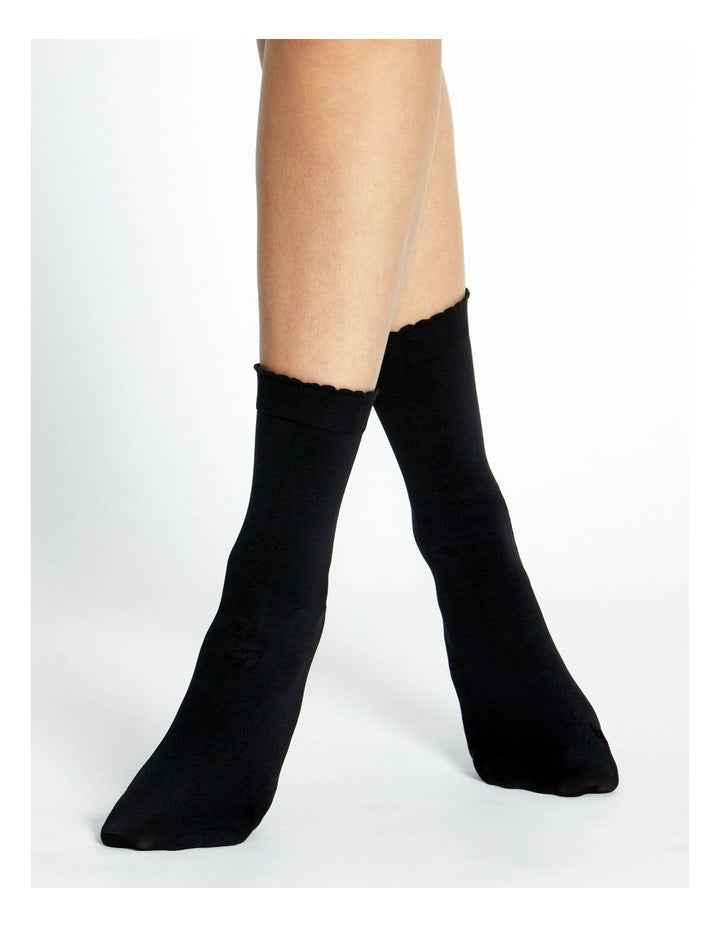 Climate Anklet Socks in Nero