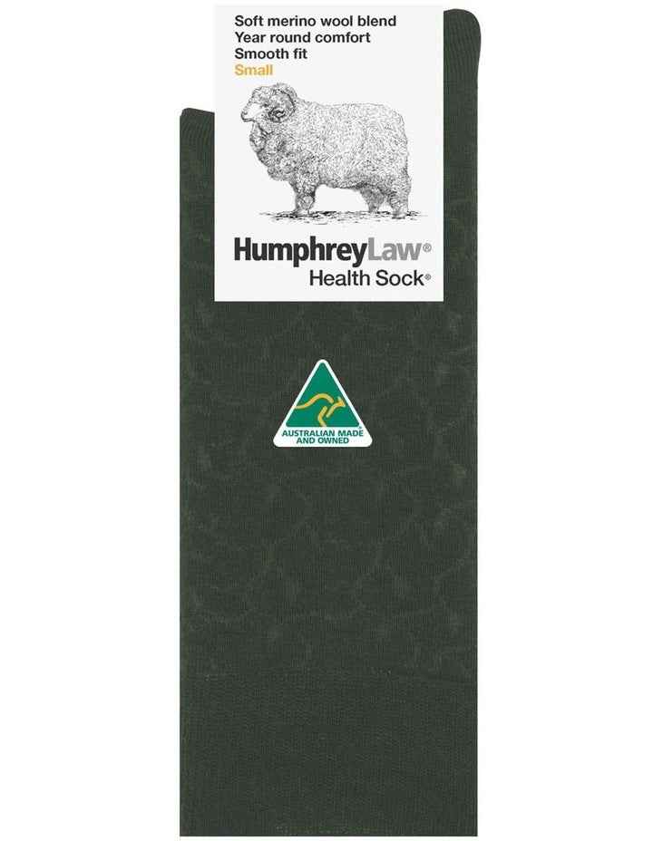 Merino Wool Blend Health Sock 85c in Black