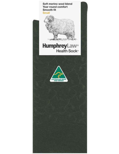 Merino Wool Blend Health Sock 85c in Black