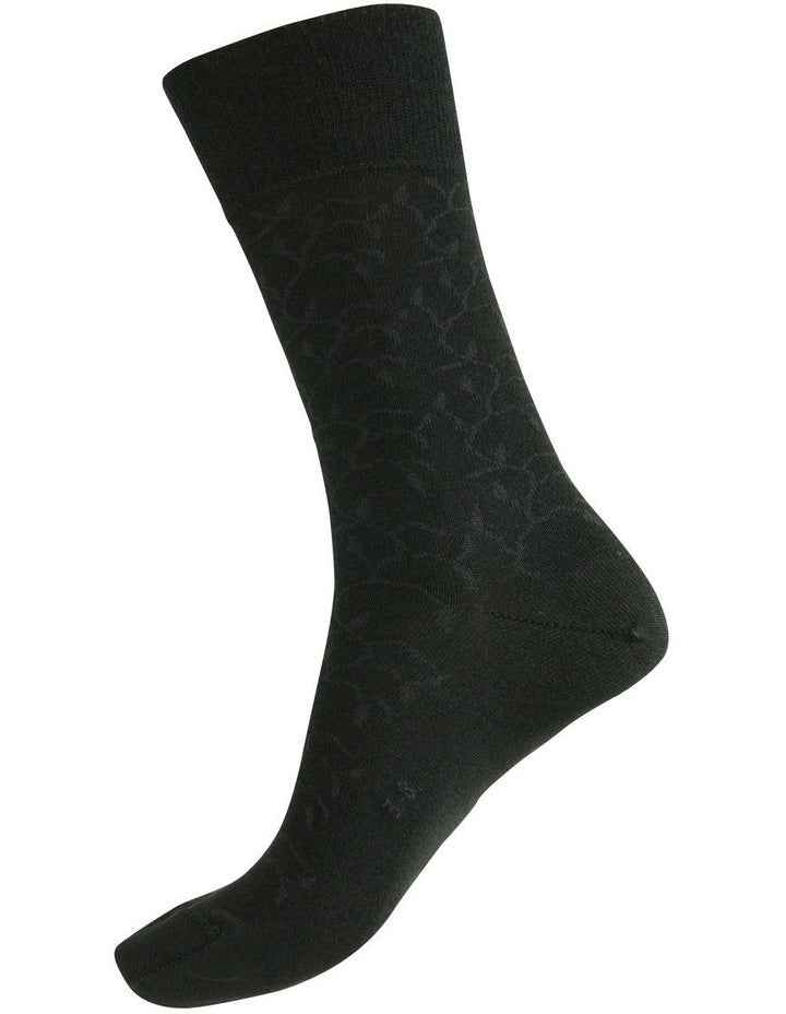 Merino Wool Blend Health Sock 85c in Black