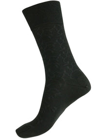 Merino Wool Blend Health Sock 85c in Black