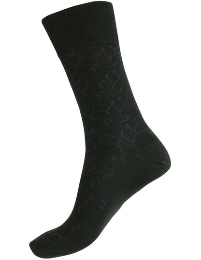 Merino Wool Blend Health Sock 85c in Black