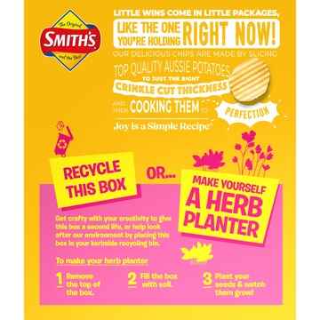 Smith's Potato Chips Kids' Lunchbox Multipack Cheese & Onion 8 pack