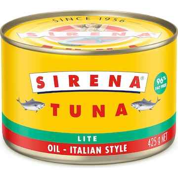 Sirena Tuna In Lite Italian Style Oil 425g