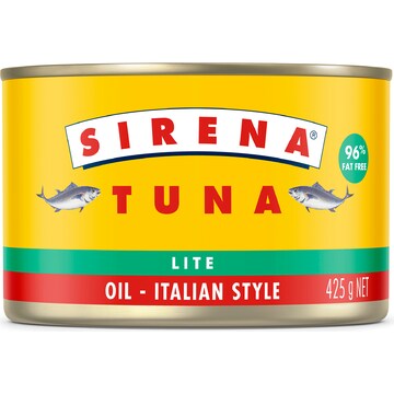 Sirena Tuna In Lite Italian Style Oil 425g