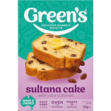 Green's Sultana Cake Mix 340g
